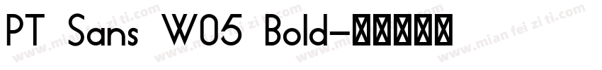 PT Sans W05 Bold字体转换